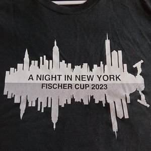 Black T-shirt New York Skyline Golf Logo